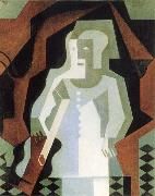 Juan Gris Clown oil